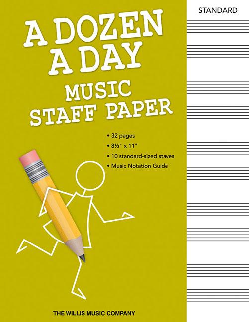 Vorderes Coverbild A Dozen a Day - Music Staff Paper