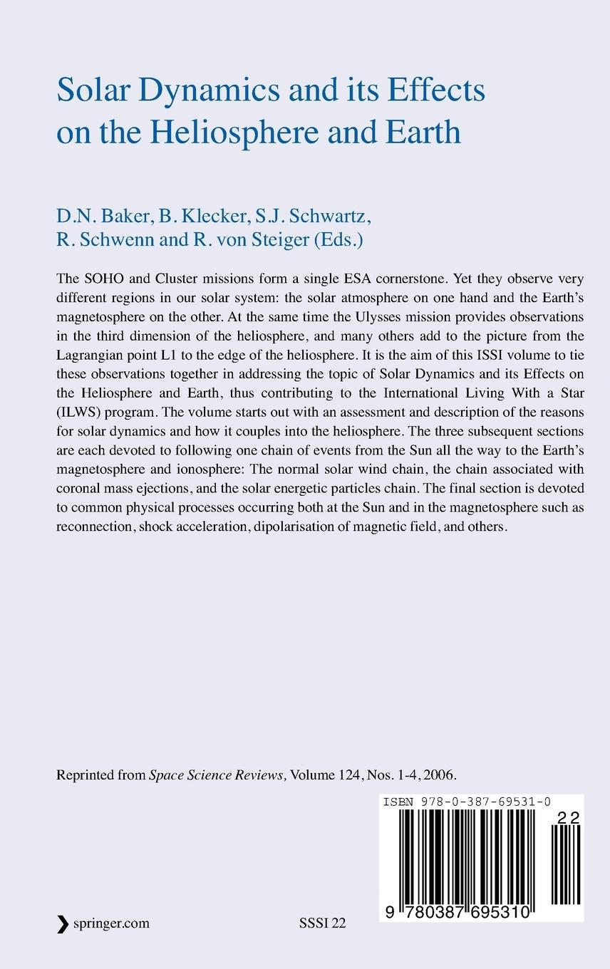 Rückseitencover Solar Dynamics and its Effects on the Heliosphere and Earth