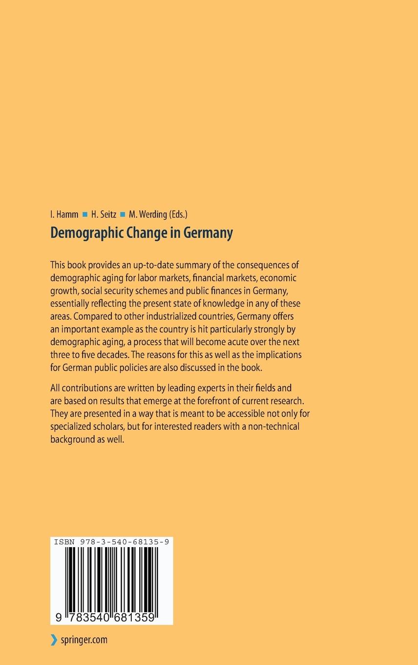 Rückseitencover Demographic Change in Germany