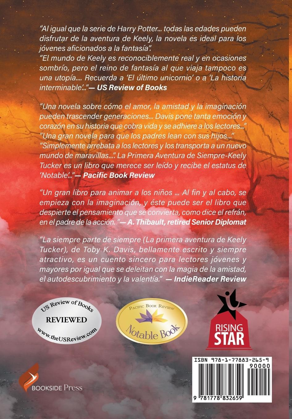 Rückseitencover La Parte Eternamente Eterna-La primera aventura de Keely Tucker