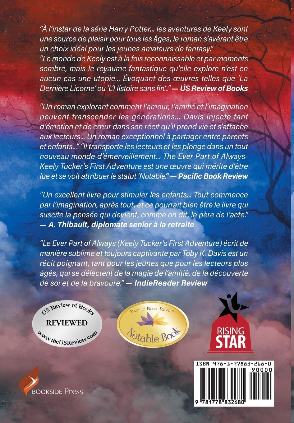 Rückseitencover La Partie Éternelle du Toujours - La Première Aventure de Keely Tucker