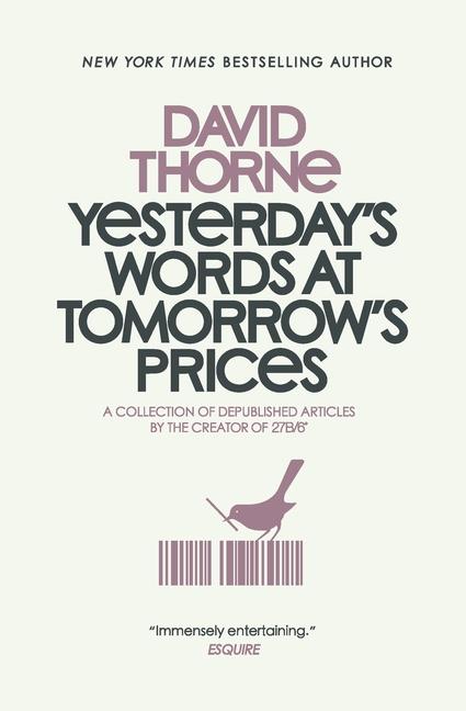 Vorderes Coverbild Yesterday's Words at Tomorrow's Prices