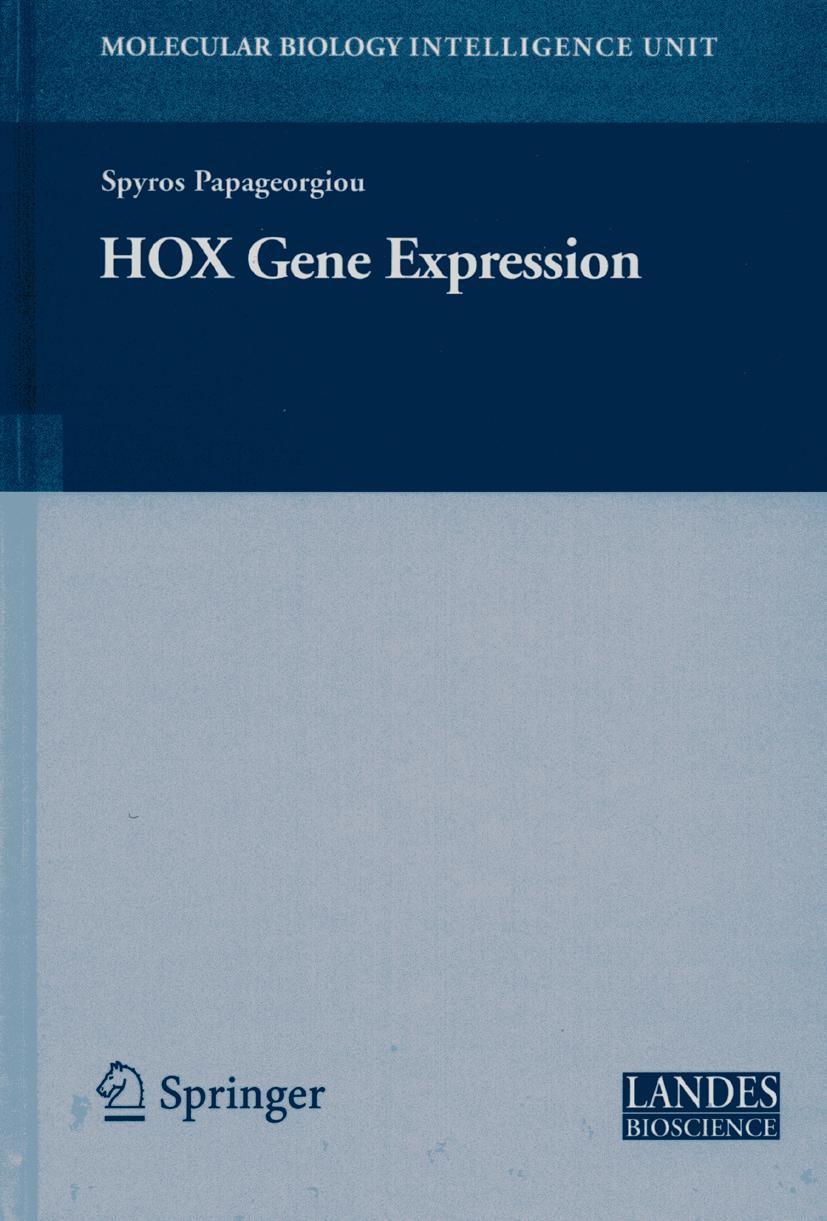 Vorderes Coverbild HOX Gene Expression