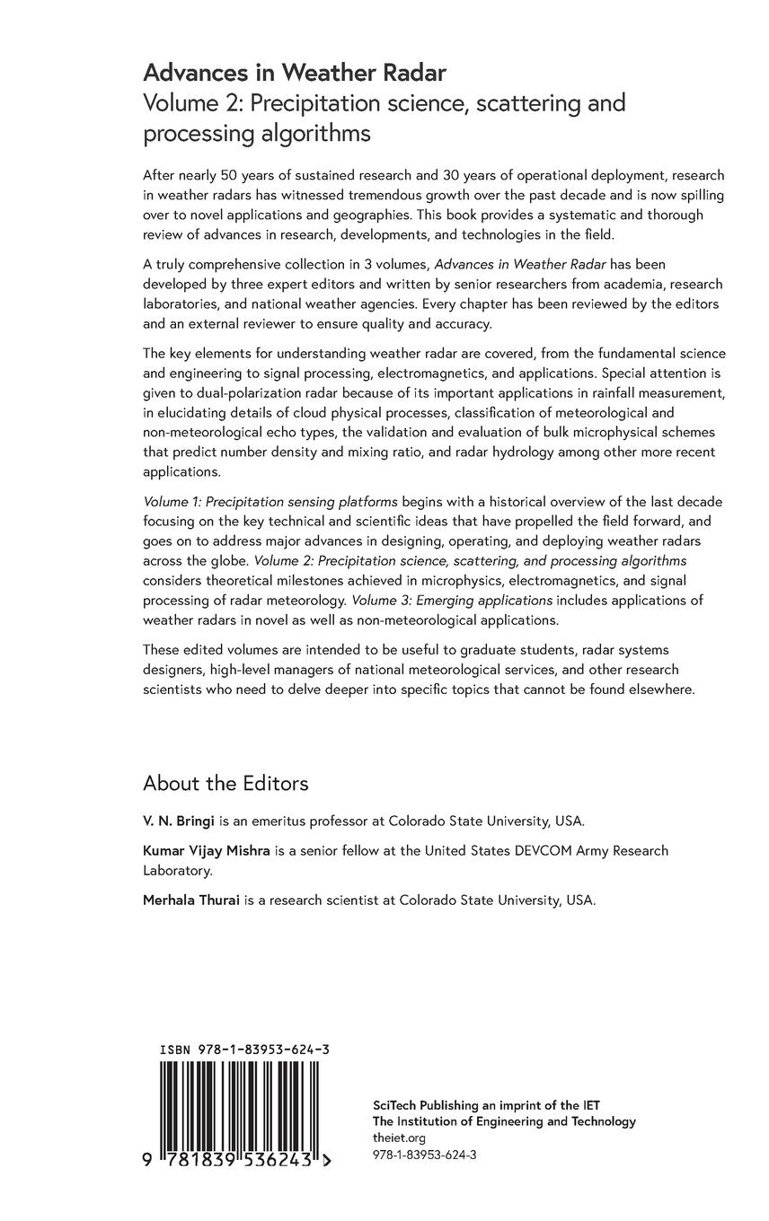 Rückseitencover Advances in Weather Radar
