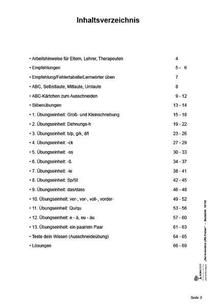 Beispielinhalt (Bild) Der innovative LRS-Trainer