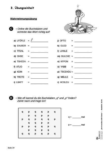 Beispielinhalt (Bild) Der innovative LRS-Trainer