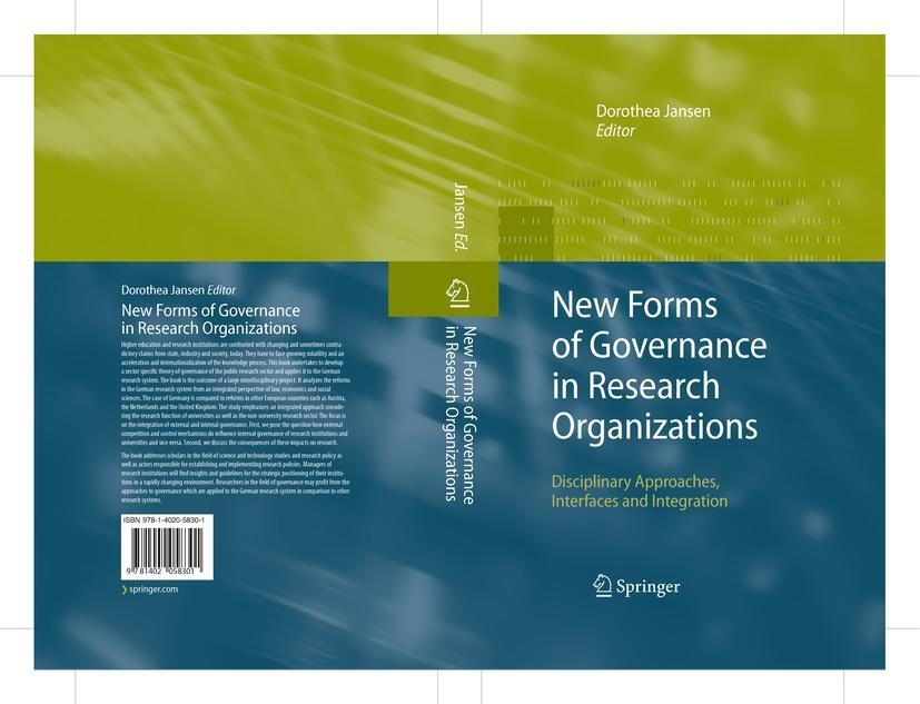 Vorderes Coverbild New Forms of Governance in Research Organizations