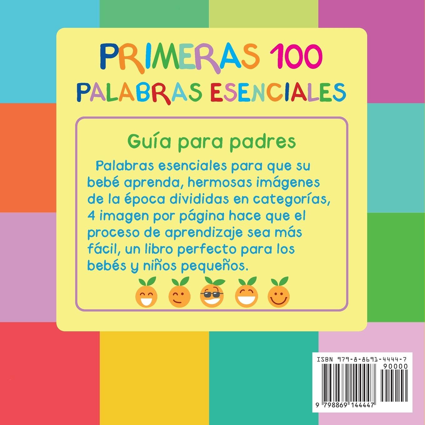 Rückseitencover Primeras 100 Palabras Esenciales