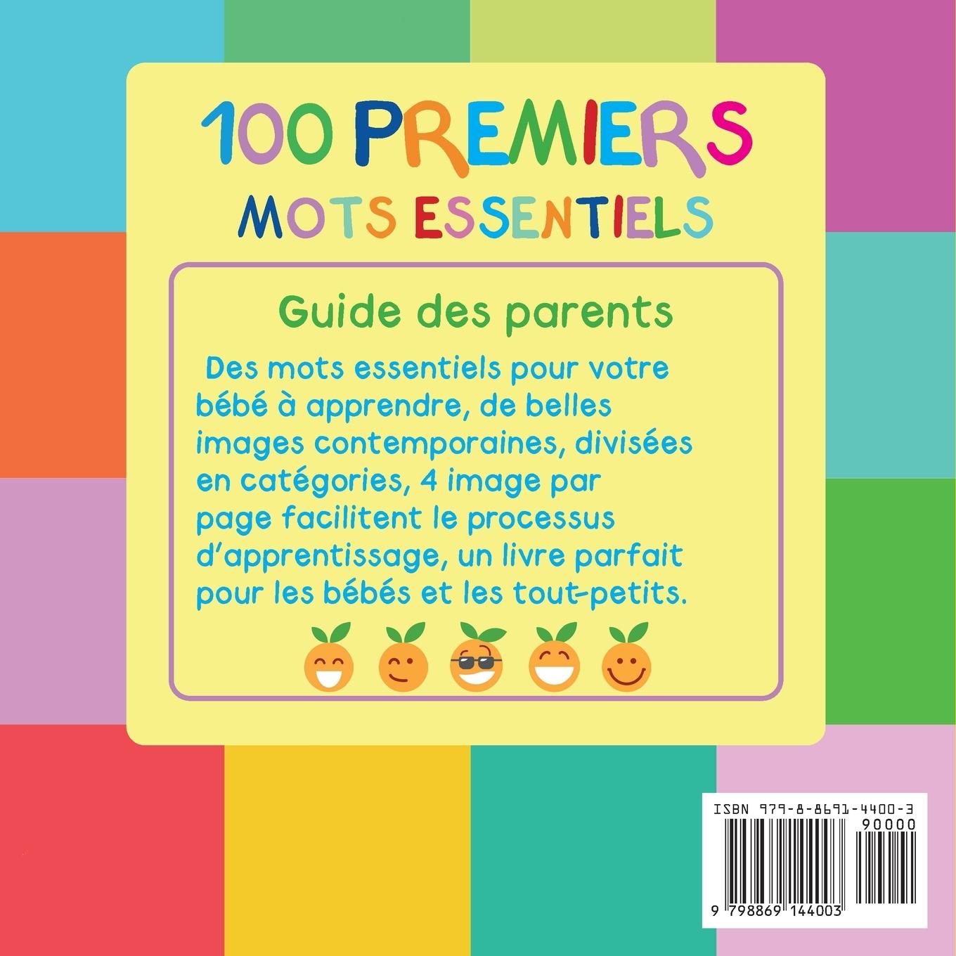 Rückseitencover 100 Premiers Mots Essentiels