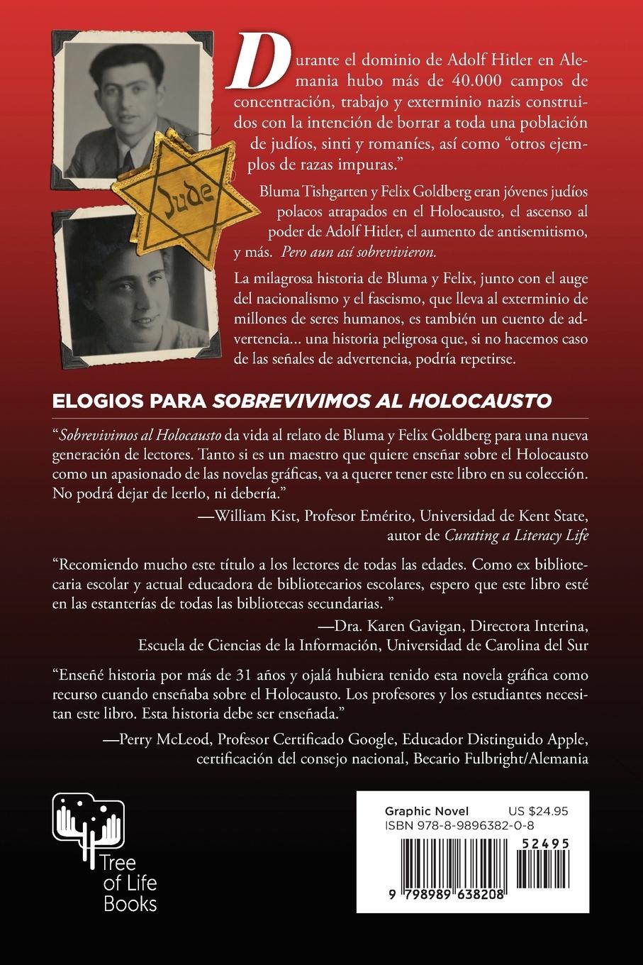 Rückseitencover Sobrevivimos al Holocausto