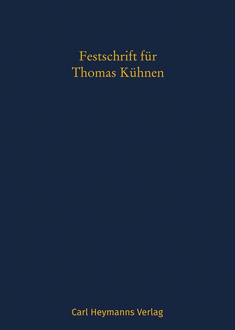 Vorderes Coverbild Festschrift für Thomas Kühnen