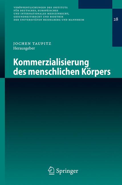 Vorderes Coverbild Kommerzialisierung des menschlichen Körpers