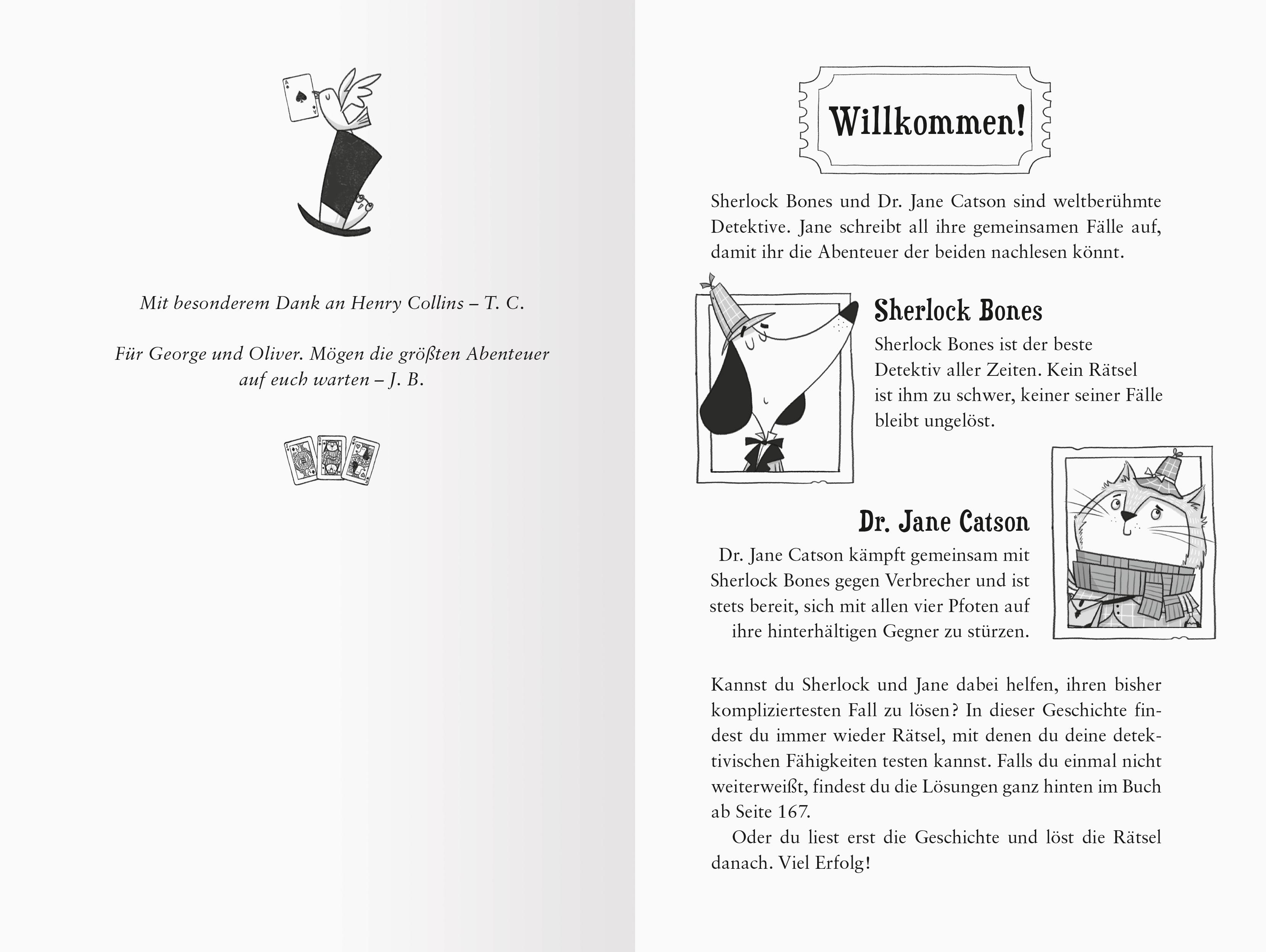 Beispielinhalt (Bild) Meisterdetektiv Sherlock Bones, Band 3 - Der verschwundene Zauberer