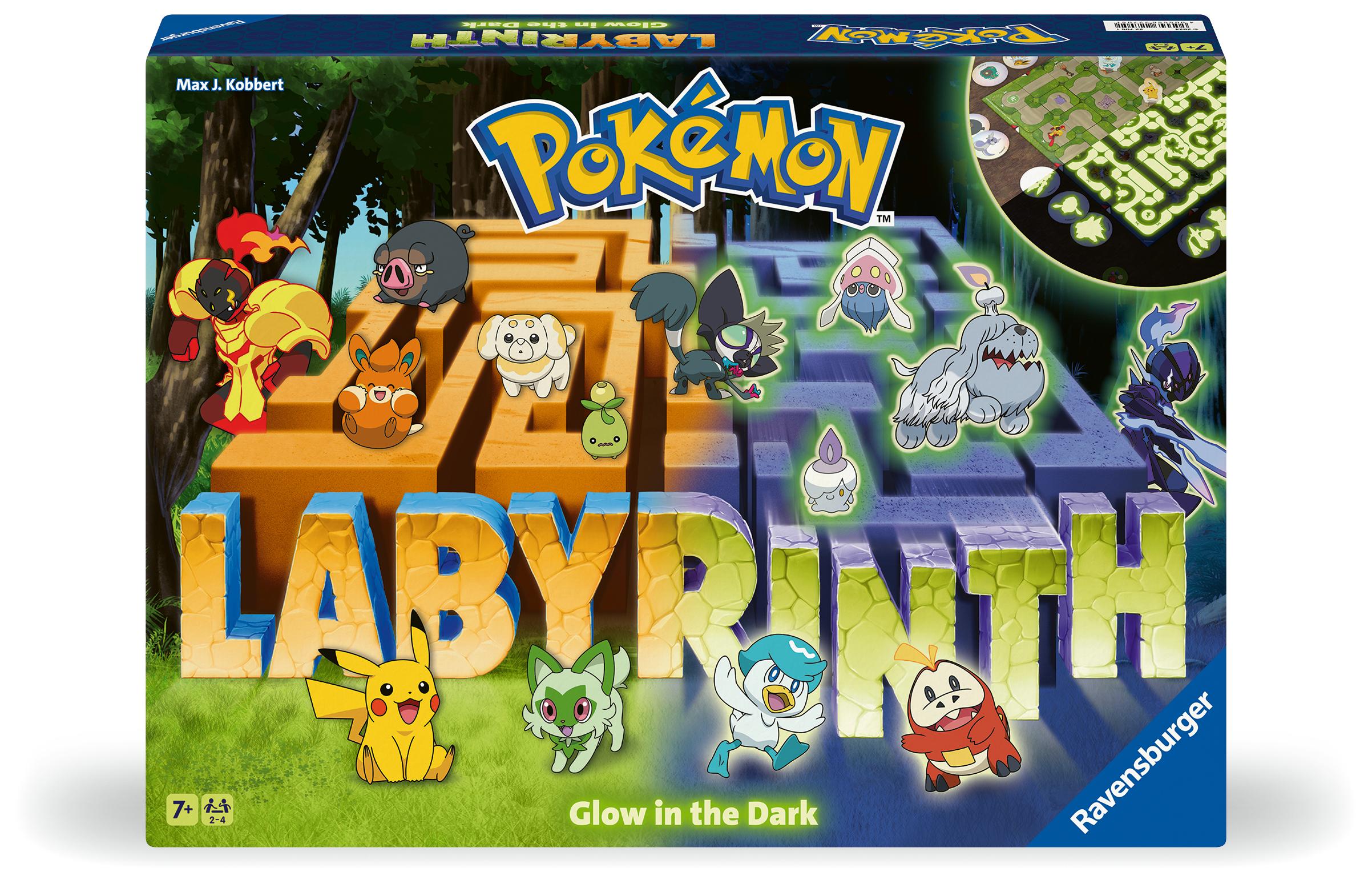 Vorderes Coverbild Pokémon Labyrinth Glow in the Dark - Gesellschaftsspiel & Brettspiel ab 7 Jahre