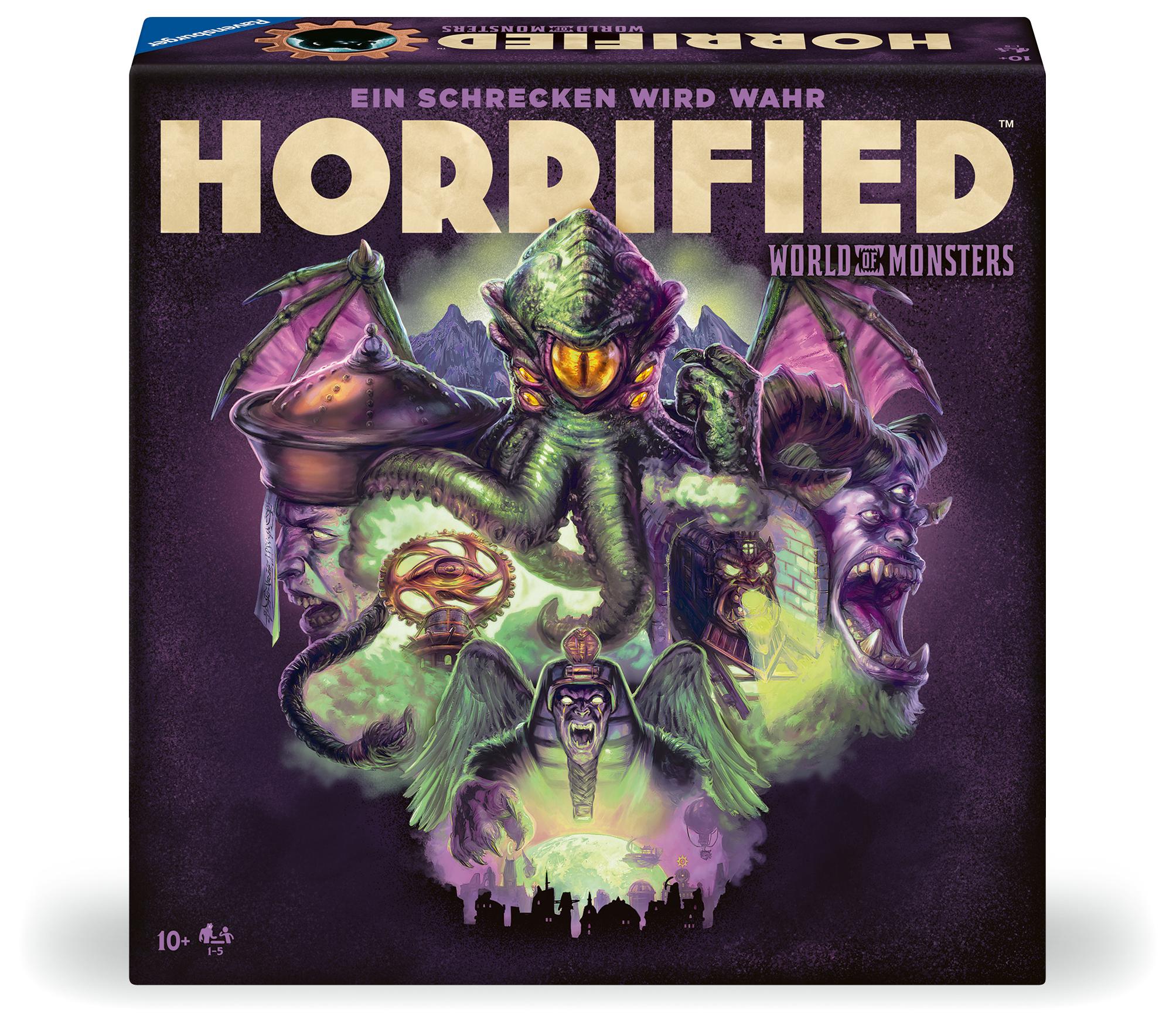 Vorderes Coverbild Horrified: World of Monsters - Spiele für Erwachsene ab 10 Jahre