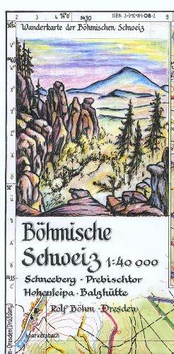 Vorderes Coverbild Böhmische Schweiz 1:40000