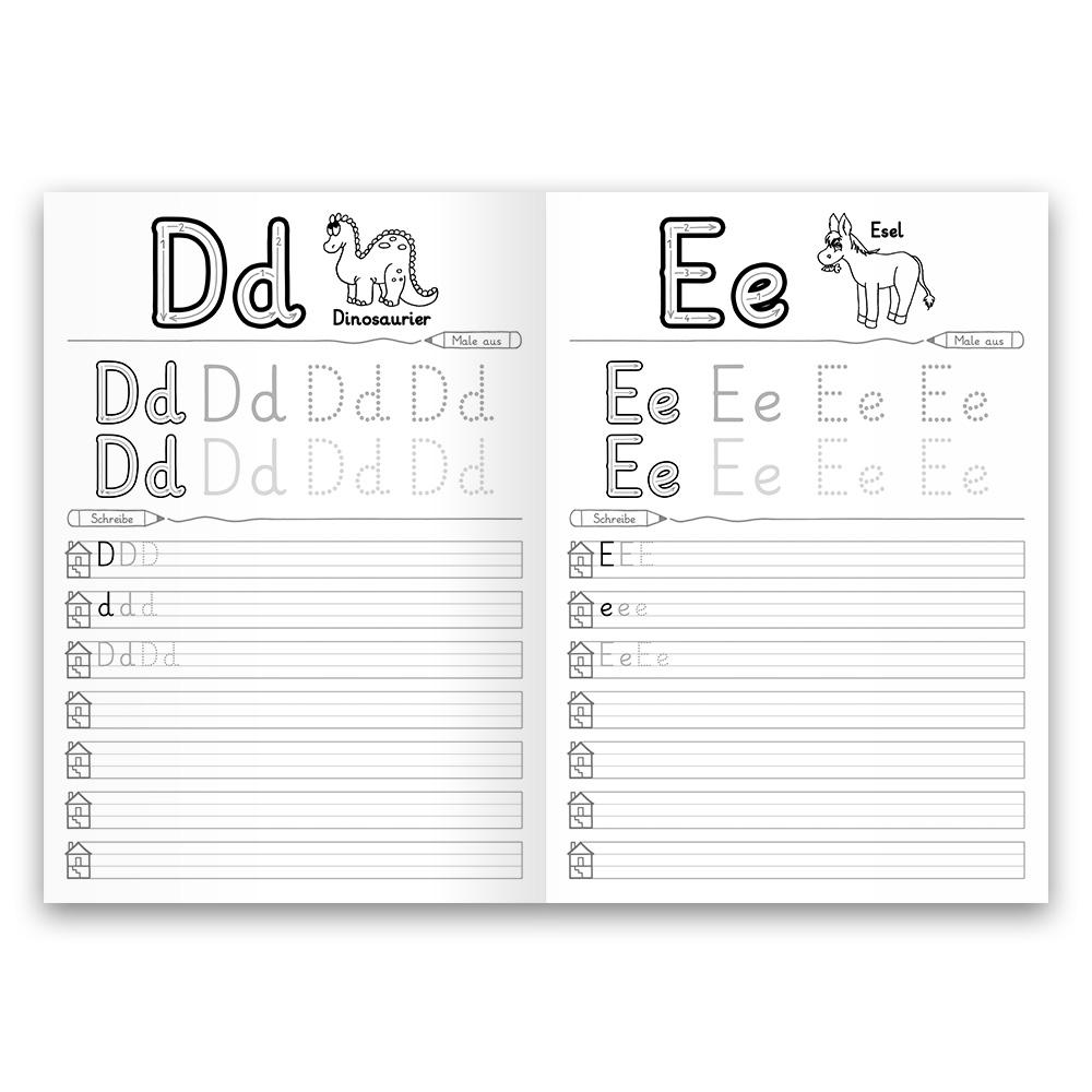 Beispielinhalt (Bild) Mein buntes Kinder-ABC-Set in Grundschrift