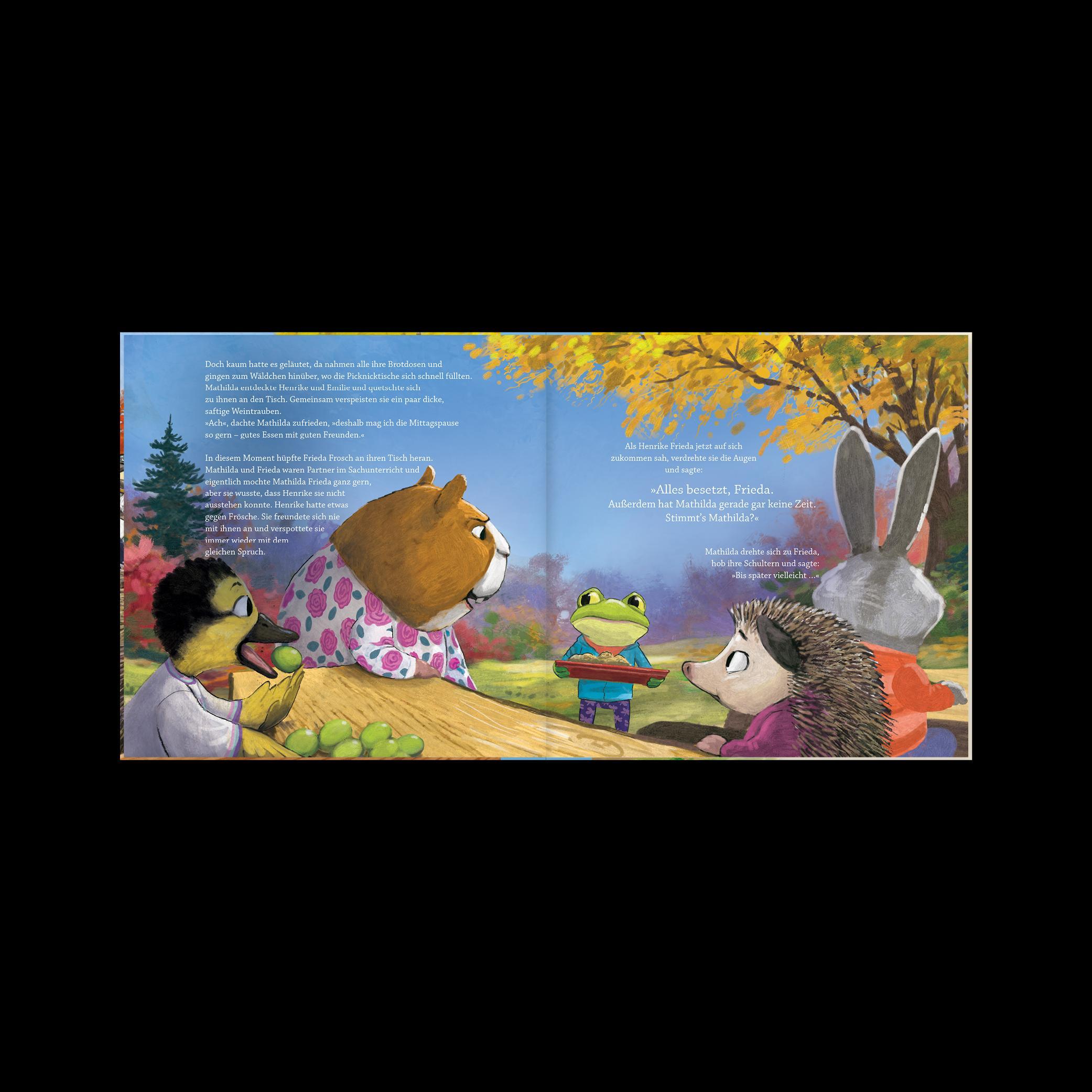 Beispielinhalt (Bild) Mathilda zeigt Mut