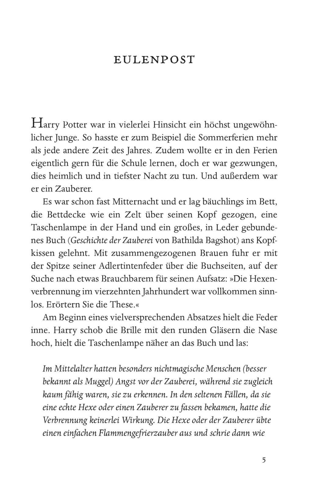 Beispielinhalt (Bild) Harry Potter 3 und der Gefangene von Askaban