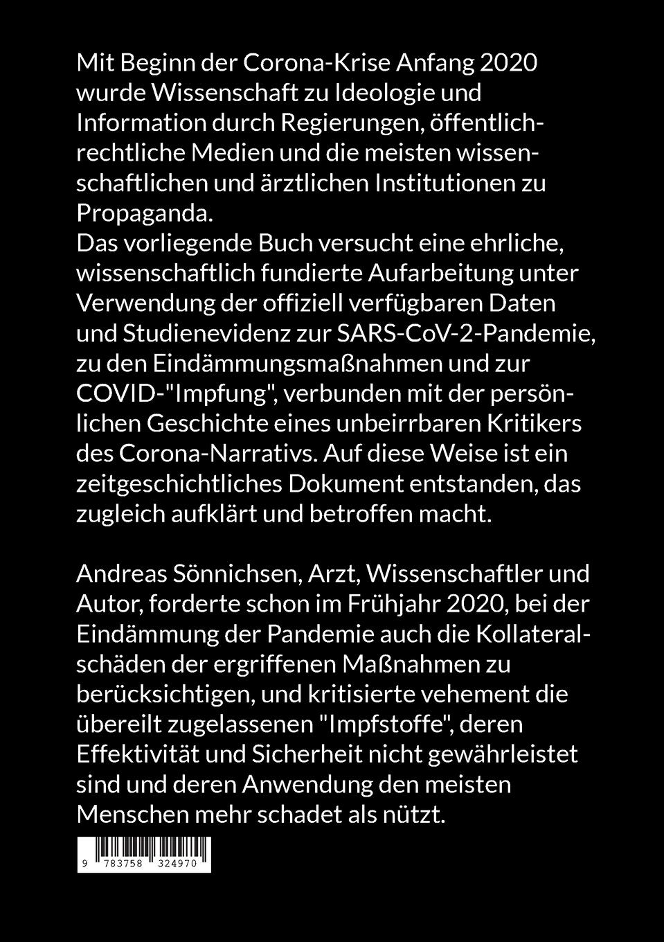 Rückseitencover Die Angst- und Lügenpandemie