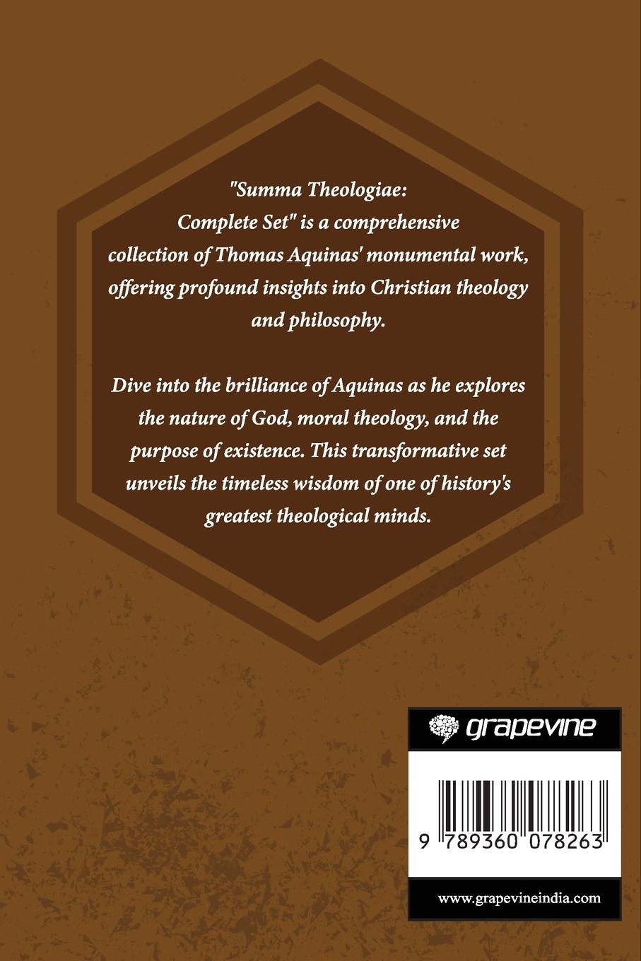 Rückseitencover The Summa Theologica of St. Thomas Aquinas