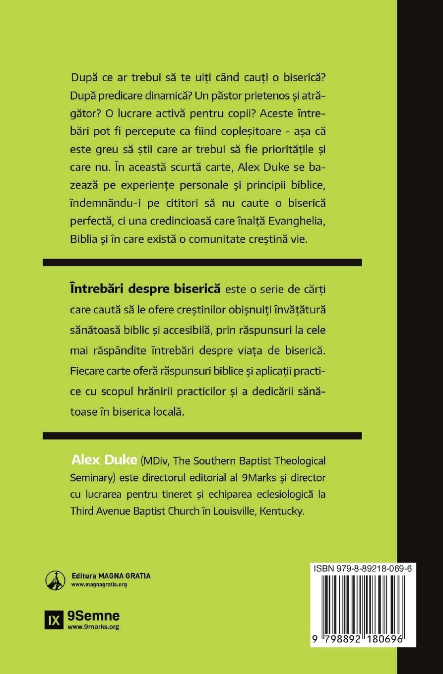 Rückseitencover What Should I Look for in a Church? / Dup¿ ce ar trebui s¿ m¿ uit când aleg o biseric¿?