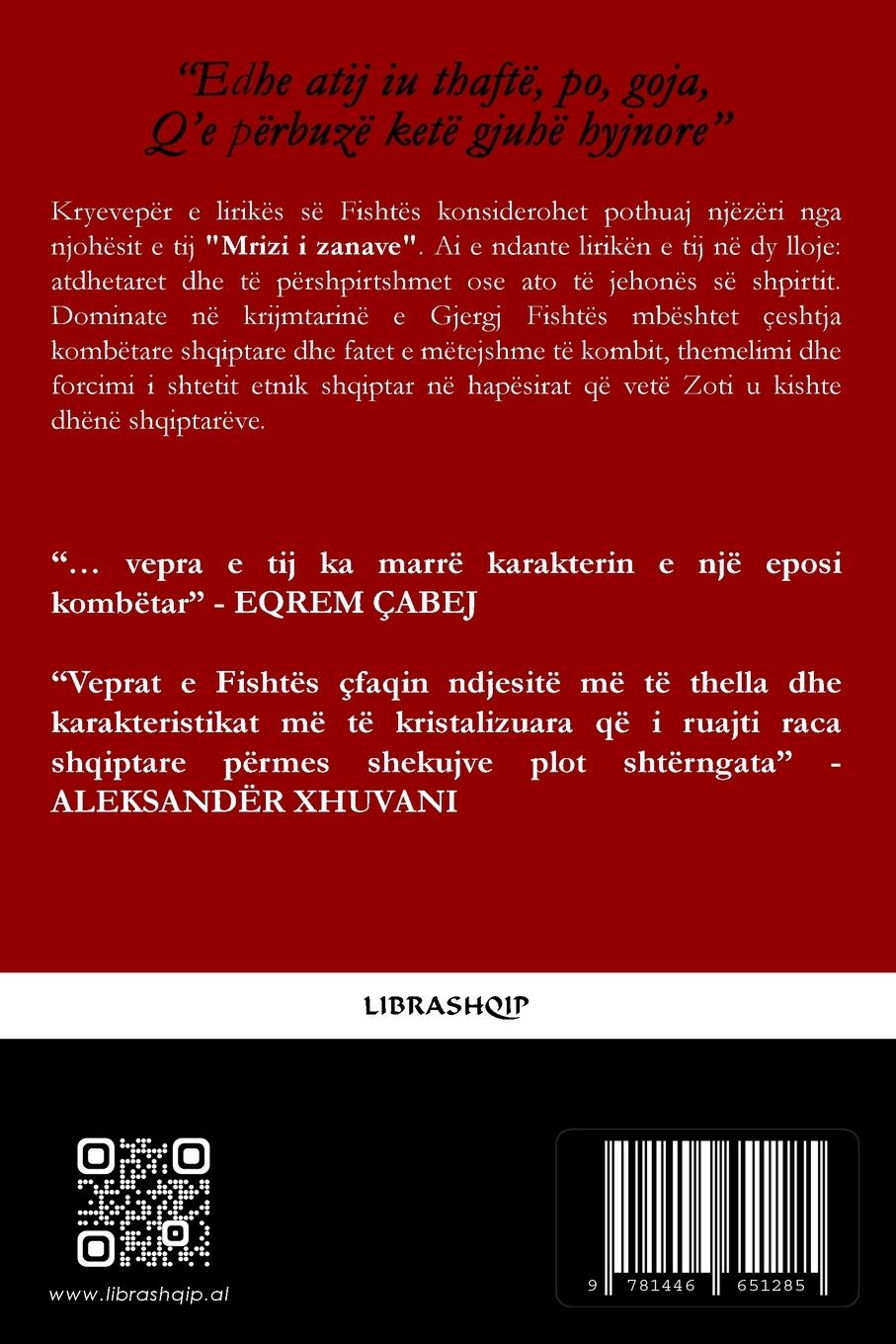 Rückseitencover Mrizi i Zanave