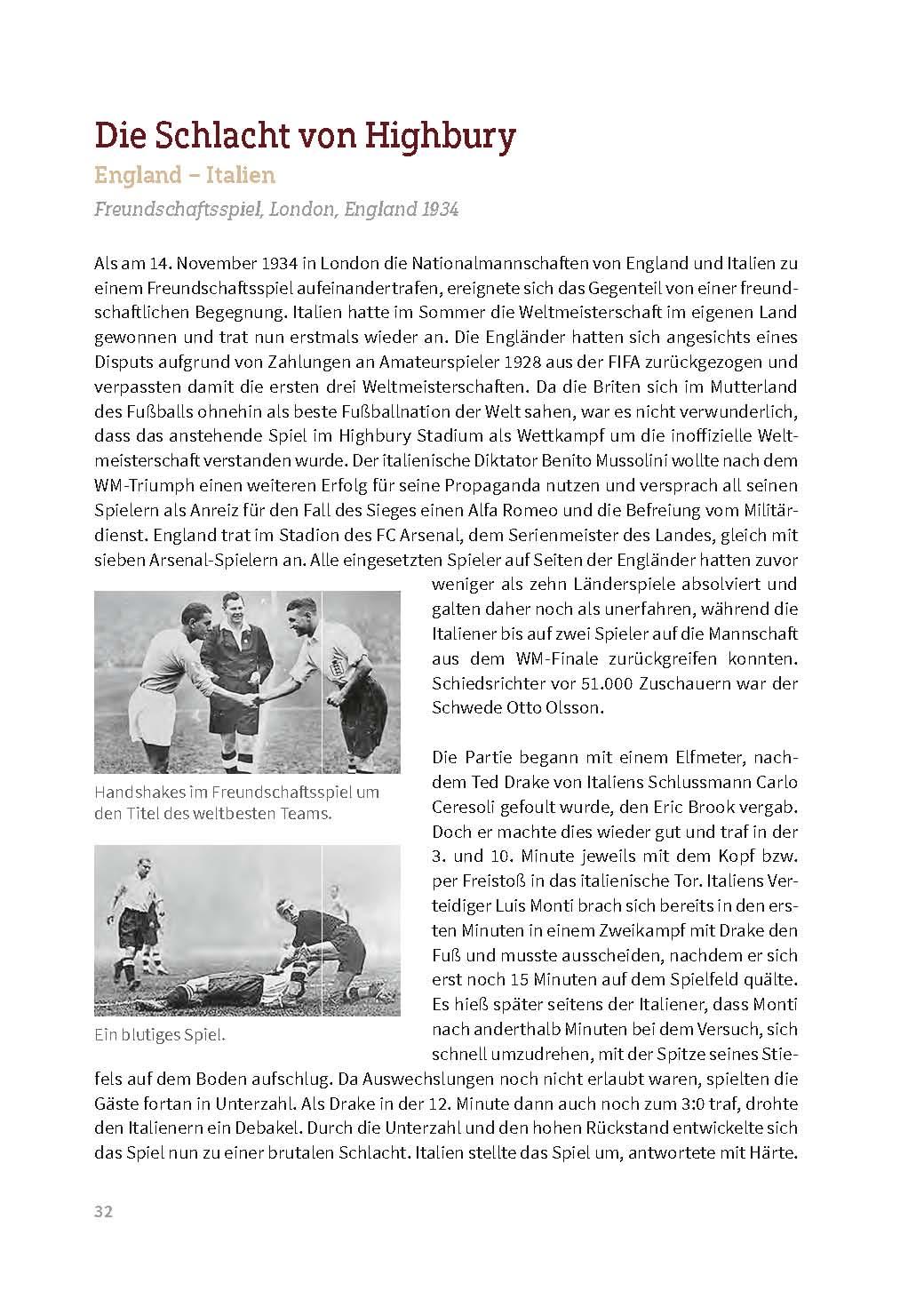 Beispielinhalt (Bild) Das Buch der ungewöhnlichen Fußballspiele