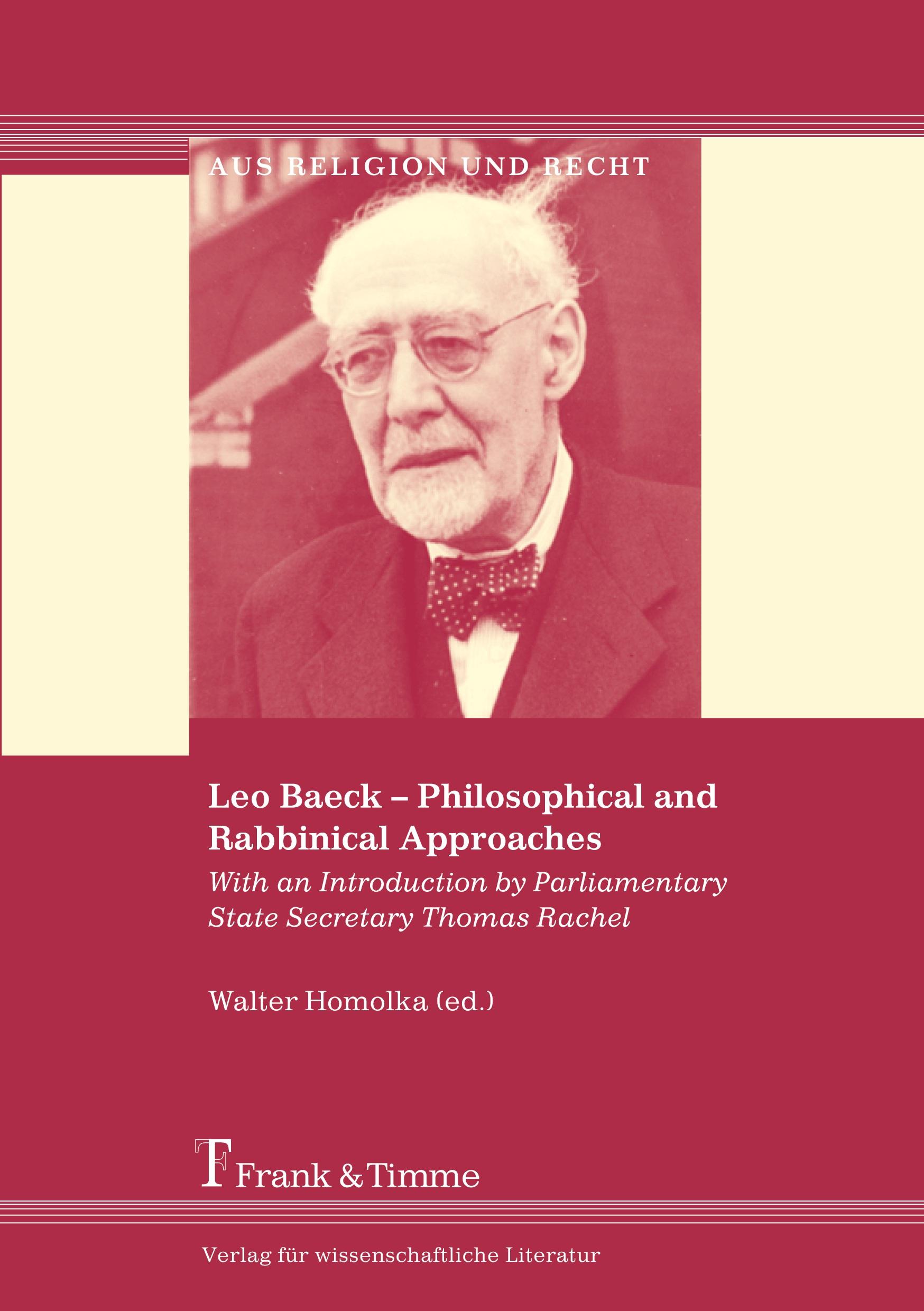 Vorderes Coverbild Leo Baeck - Philosophical and Rabbinical Approaches