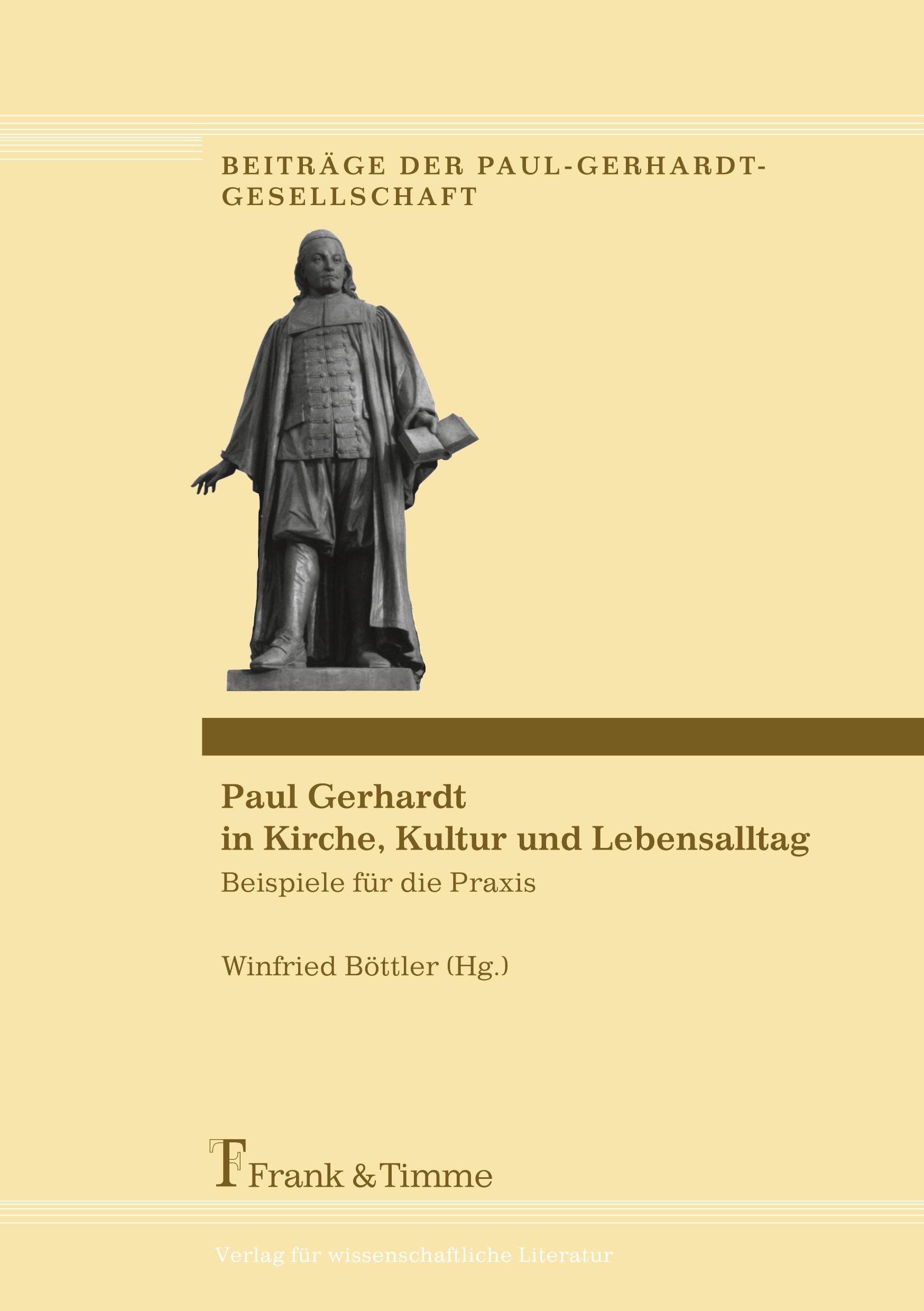 Vorderes Coverbild Paul Gerhardt in Kirche, Kultur und Lebensalltag