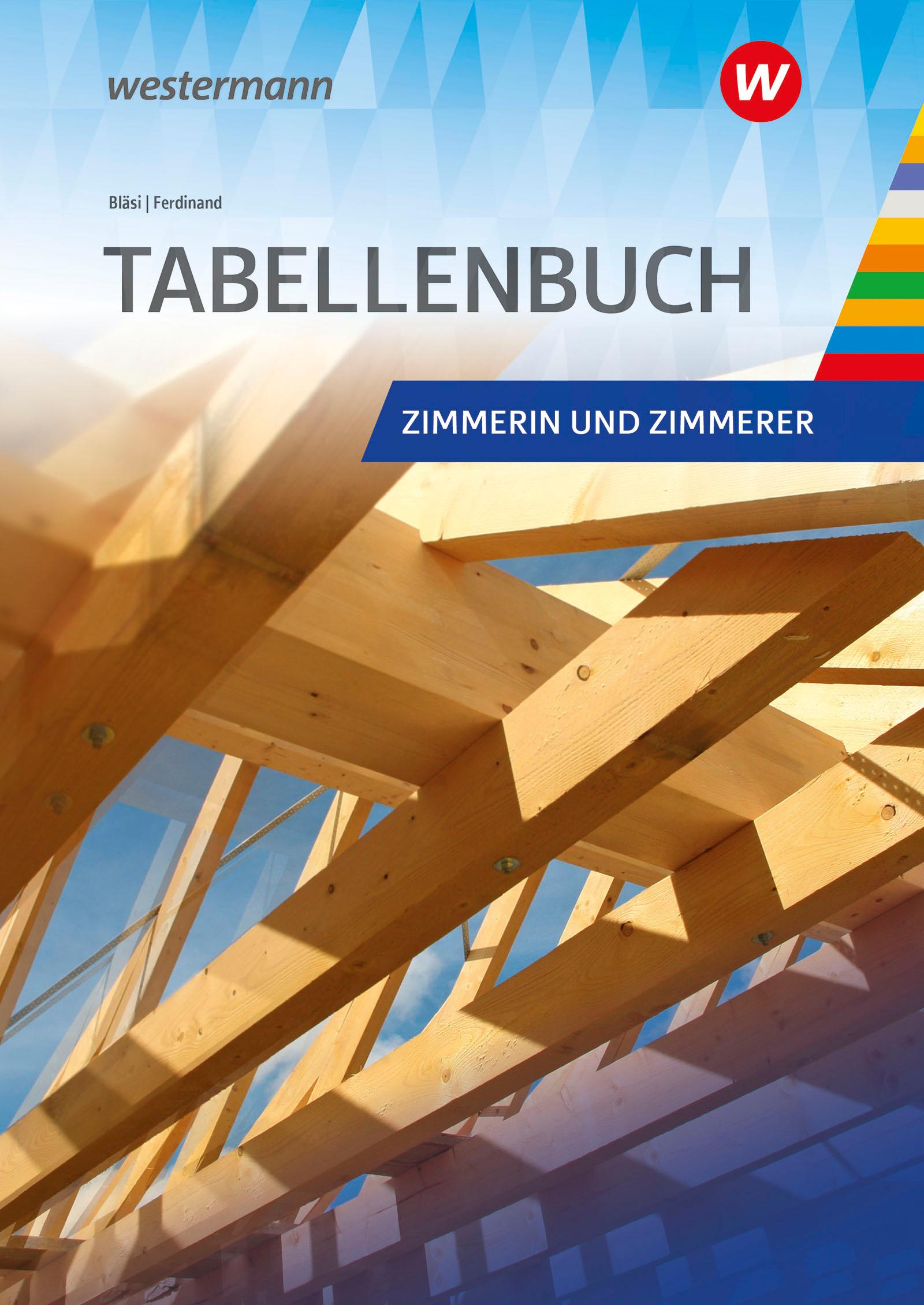 Vorderes Coverbild Tabellenbuch Zimmerer. Schulbuch