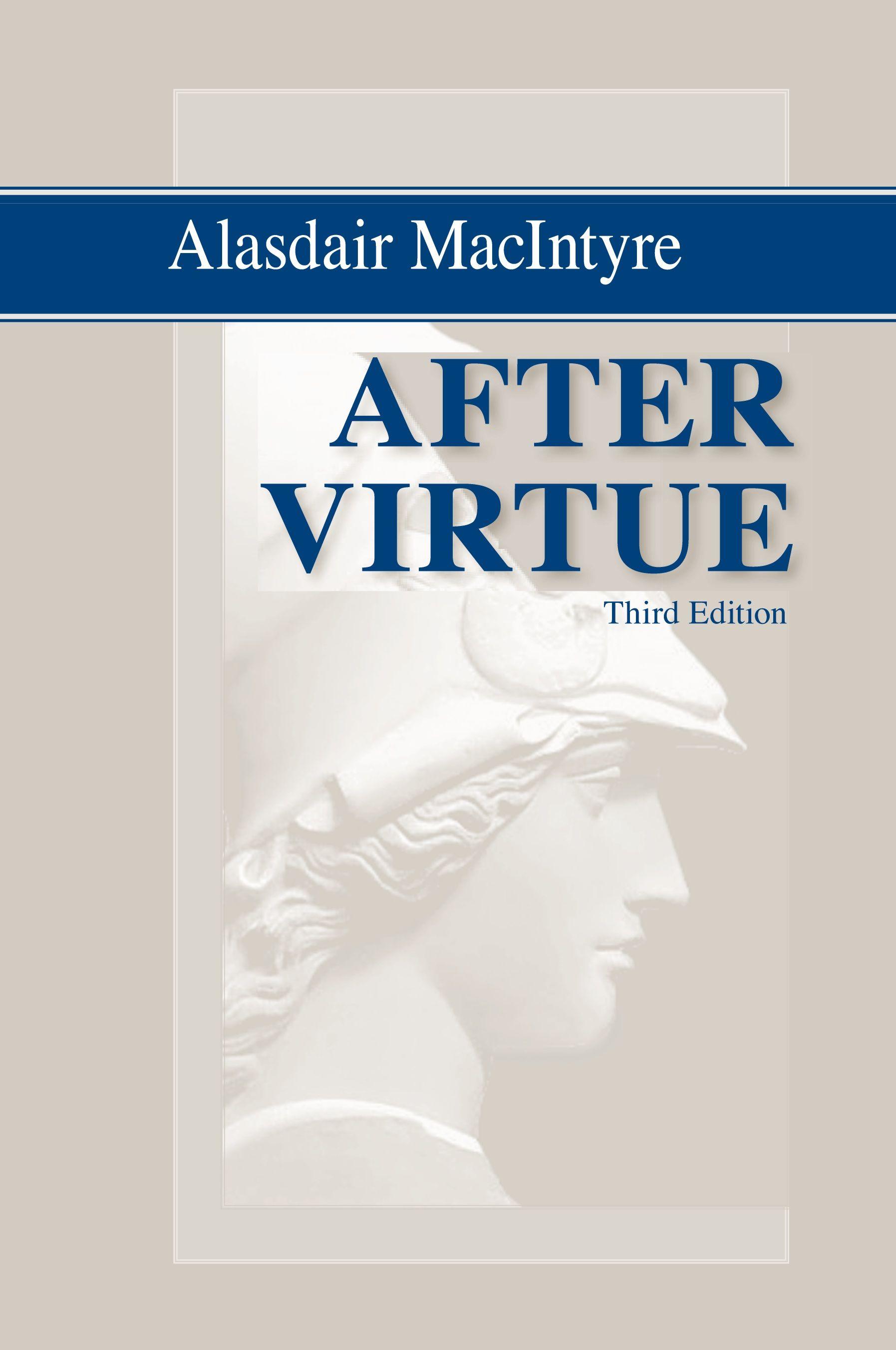 Vorderes Coverbild After Virtue