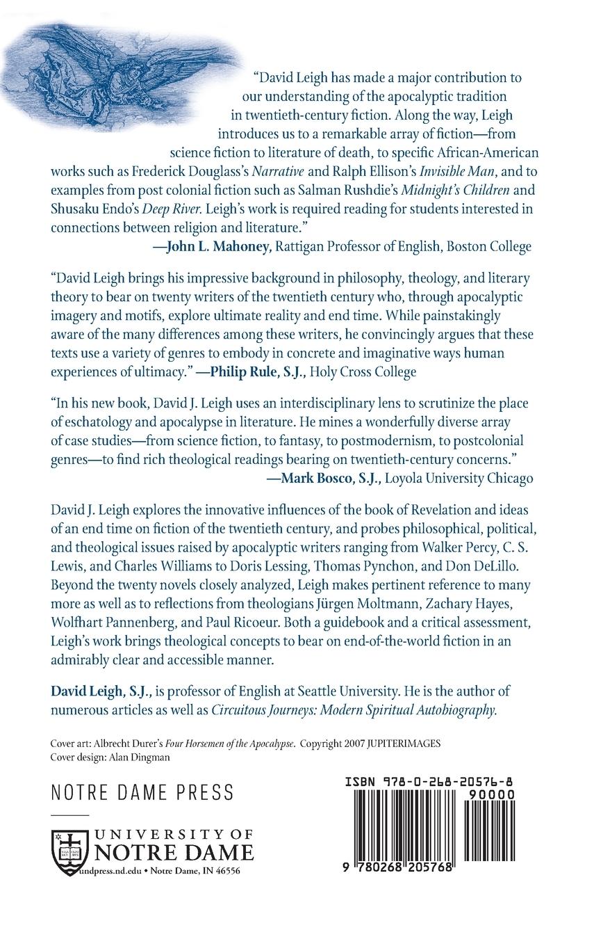 Rückseitencover Apocalyptic Patterns in Twentieth-Century Fiction