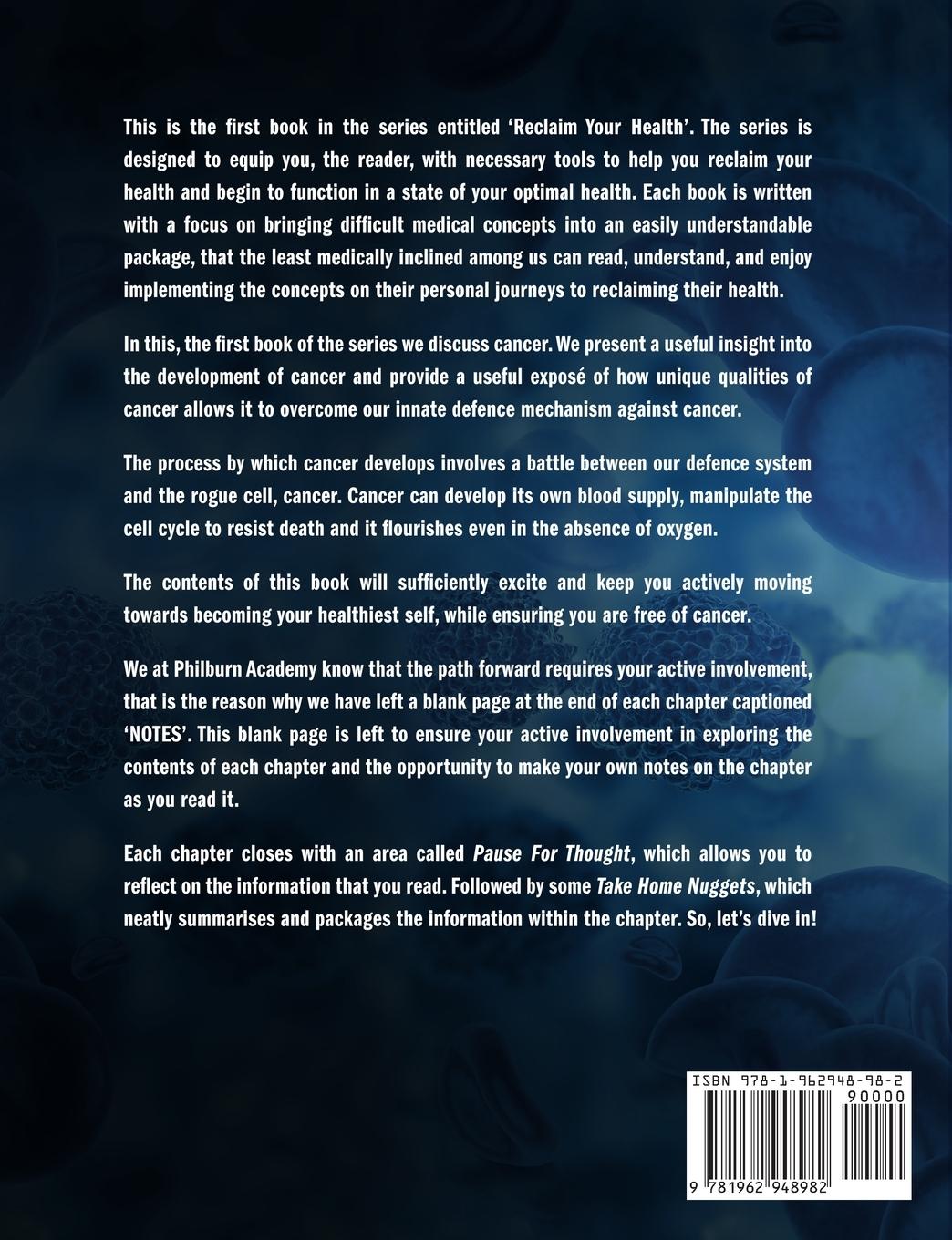 Rückseitencover RECLAIM YOUR HEALTH - CANCER