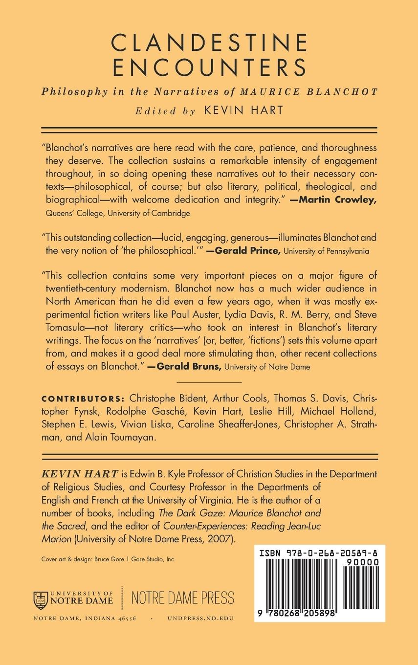 Rückseitencover Clandestine Encounters