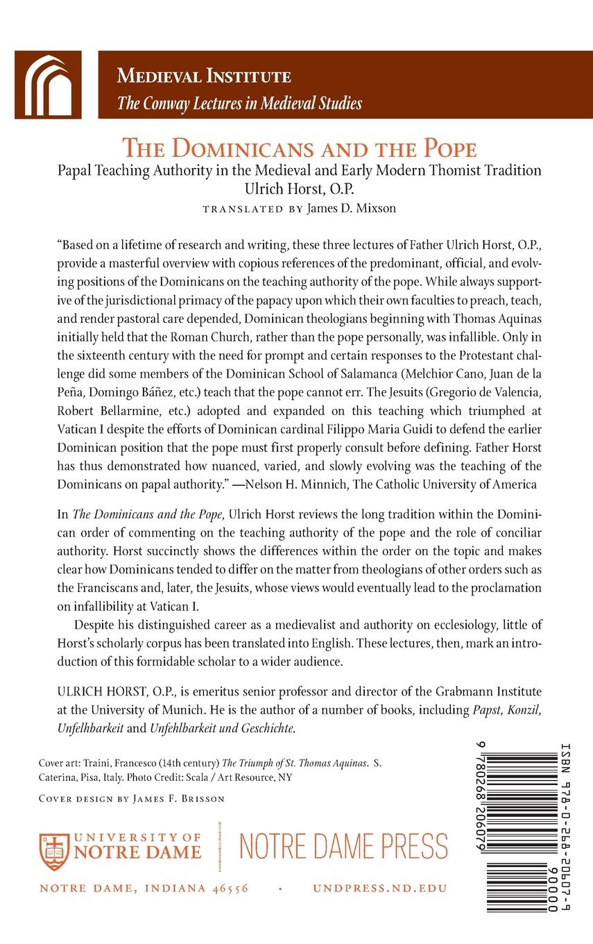 Rückseitencover Dominicans and the Pope