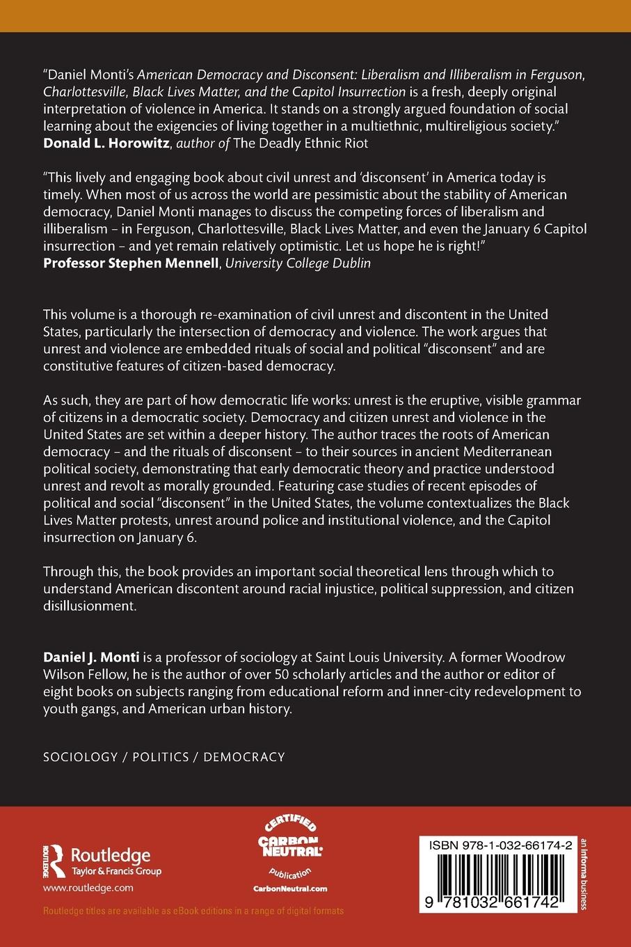 Rückseitencover American Democracy and Disconsent
