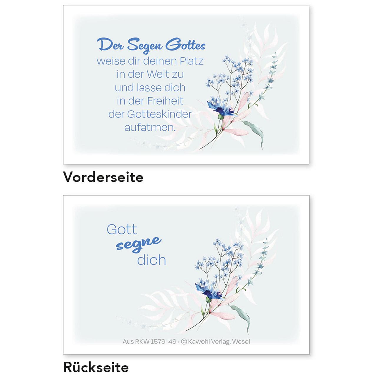 Beispielinhalt (Bild) Segens-Karten