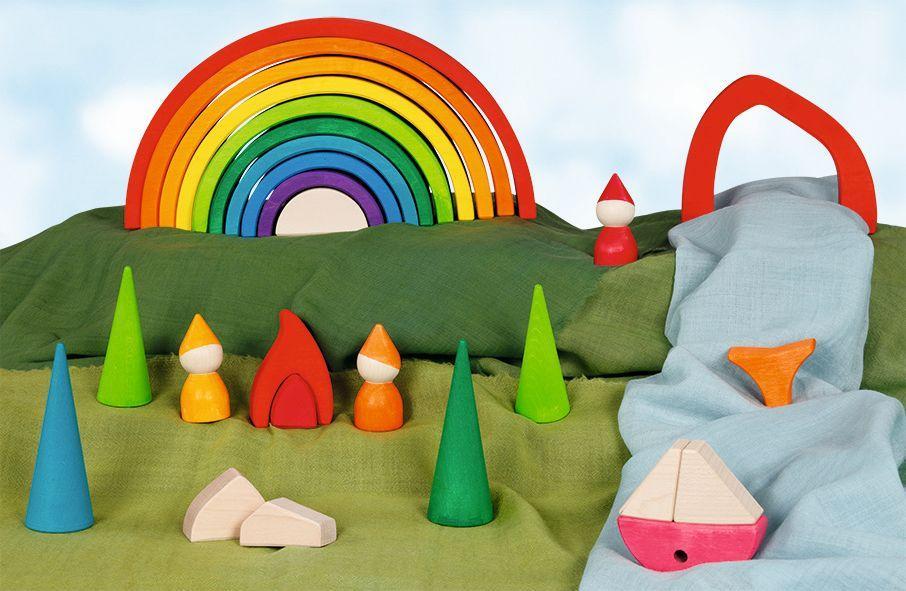 Beispielinhalt (Bild) Bausteine Regenbogen