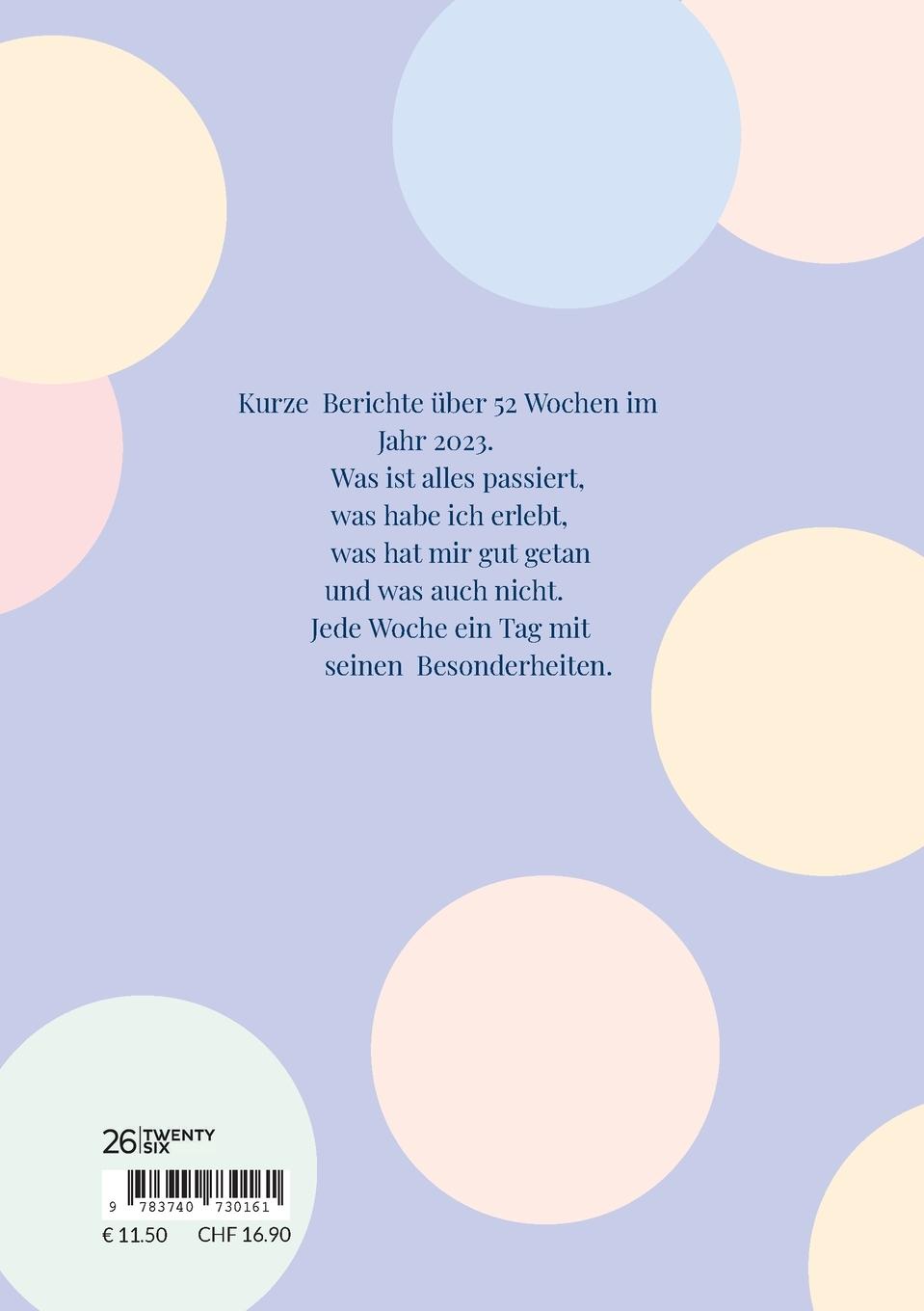 Rückseitencover Mein Calendarium