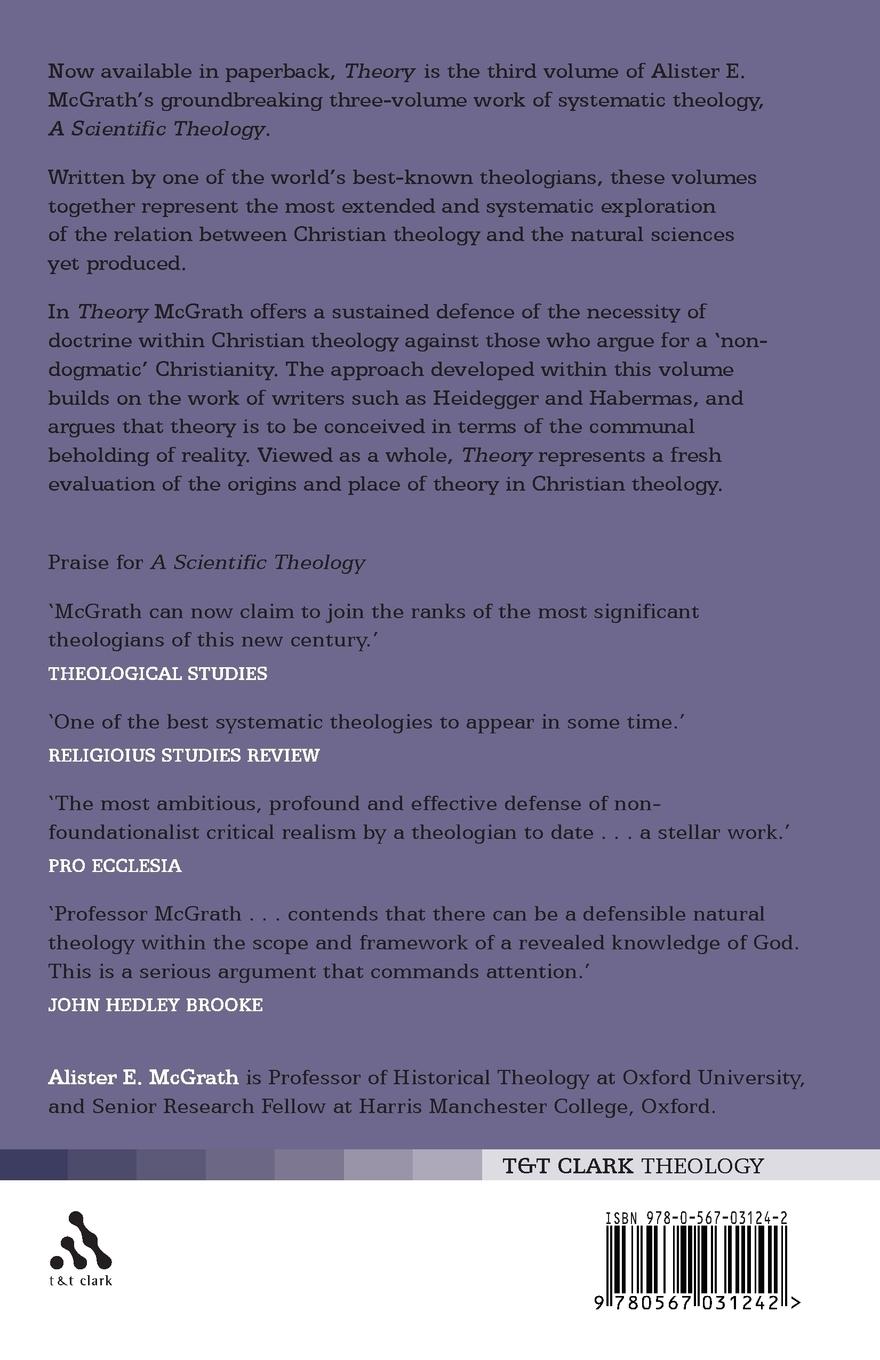 Rückseitencover Scientific Theology