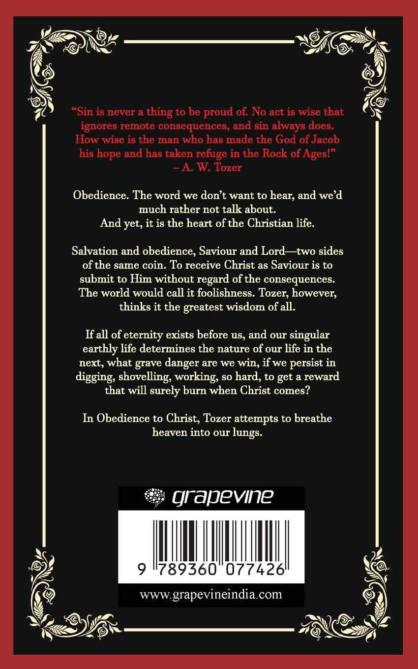 Rückseitencover Obedience to Christ