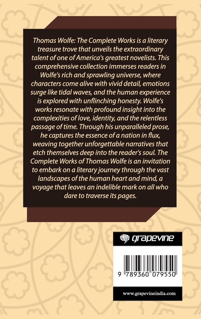 Rückseitencover Thomas Wolfe