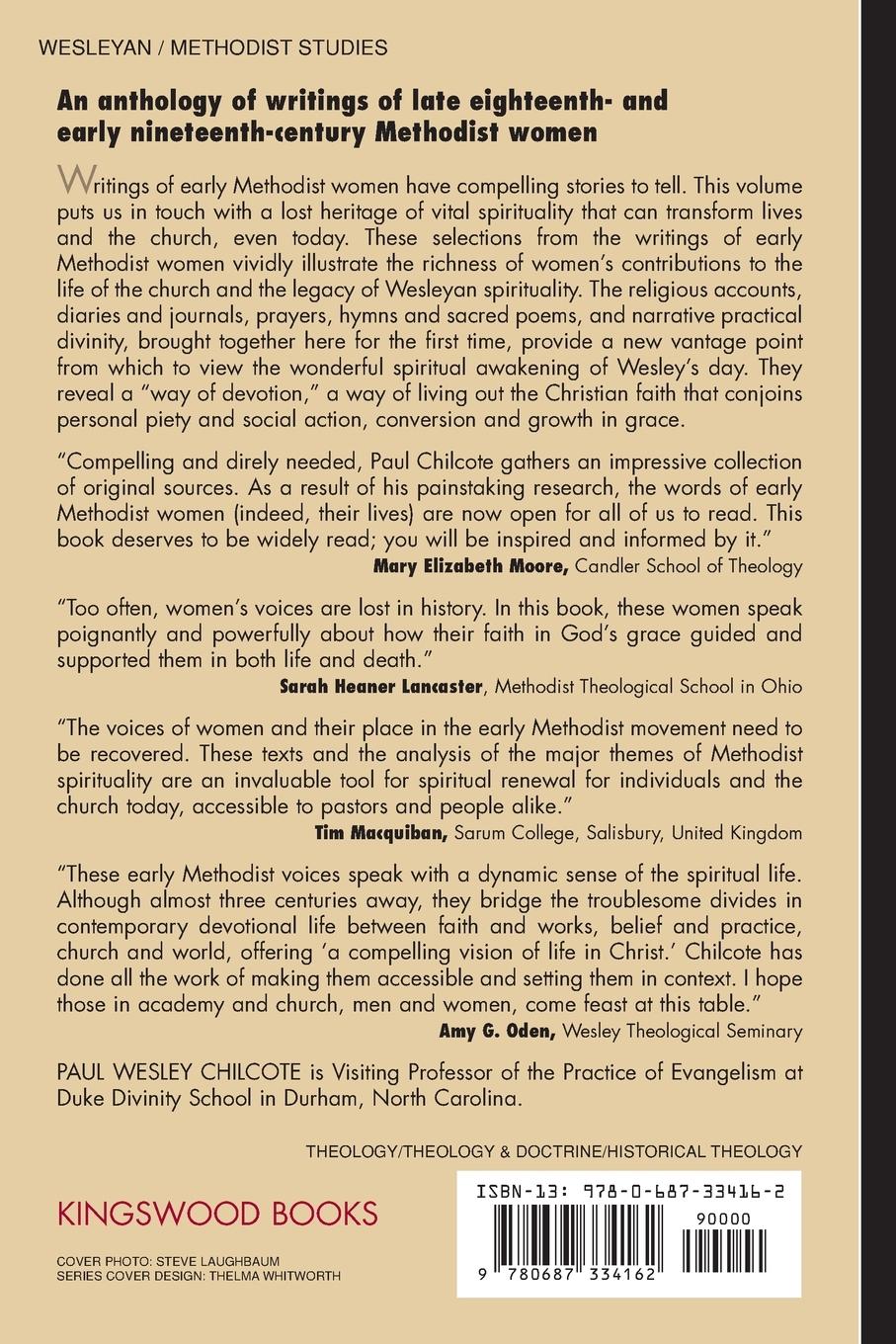 Rückseitencover Early Methodist Spirituality