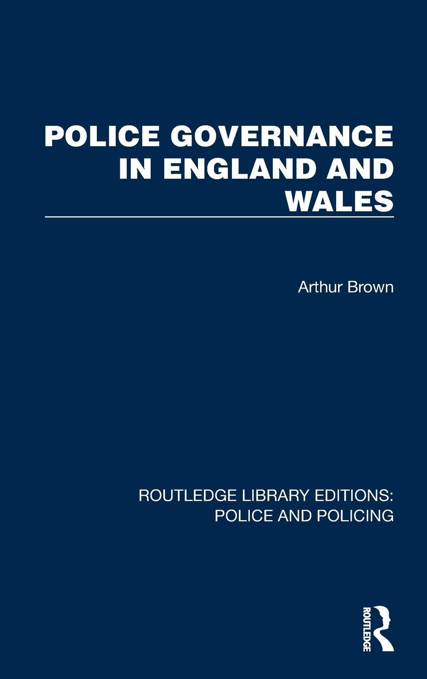 Vorderes Coverbild Police Governance in England and Wales