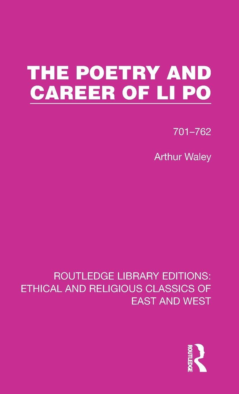 Vorderes Coverbild The Poetry and Career of Li Po