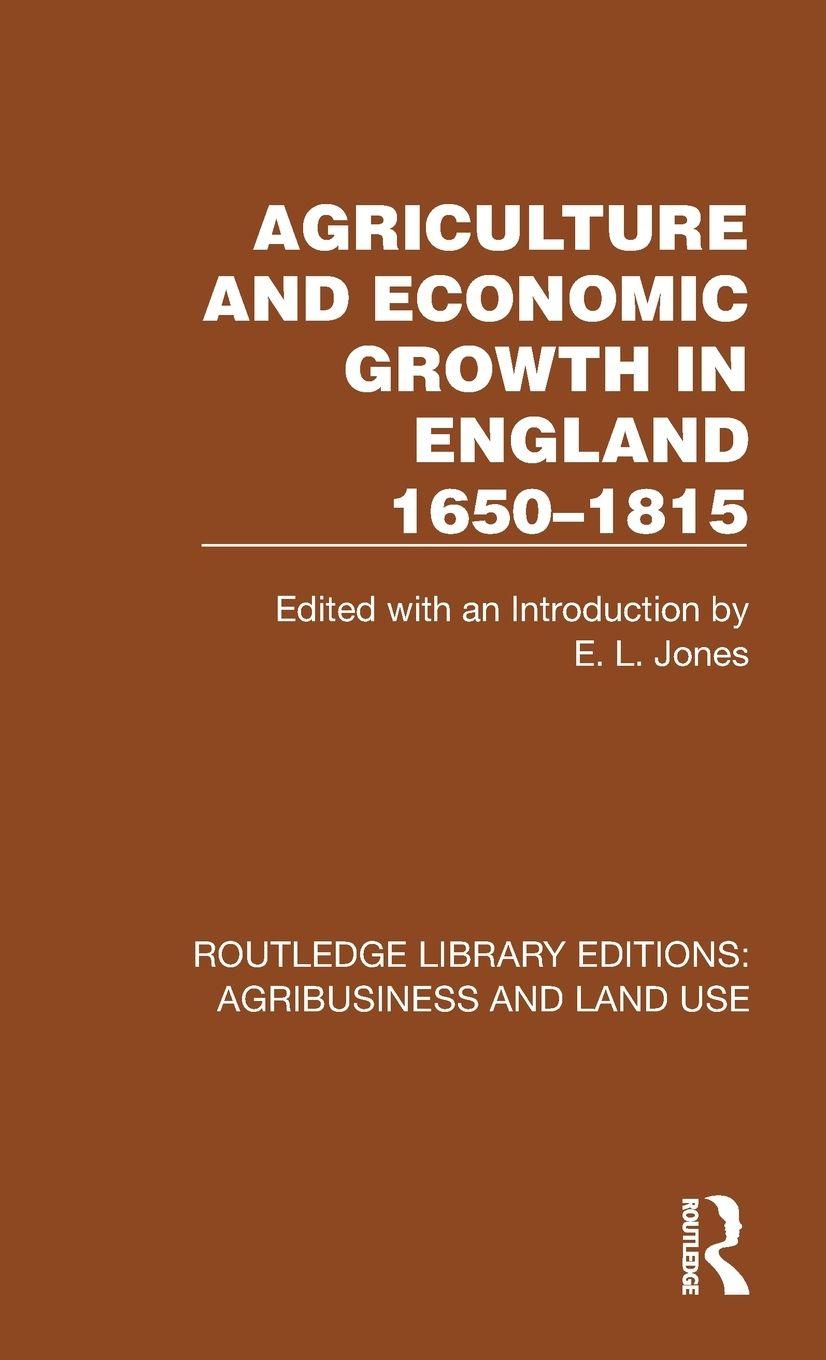 Vorderes Coverbild Agriculture and Economic Growth in England 1650-1815