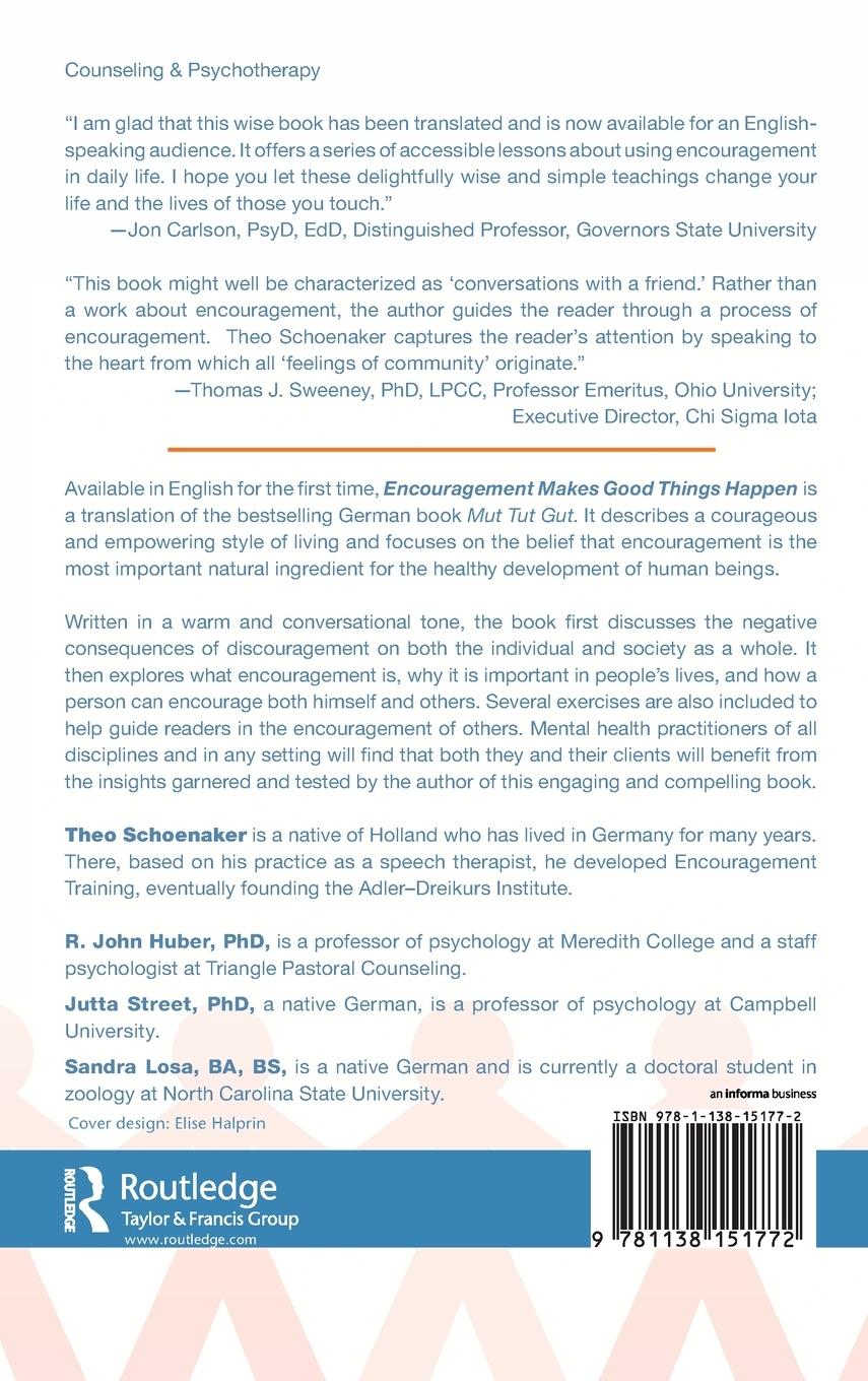 Rückseitencover Encouragement Makes Good Things Happen