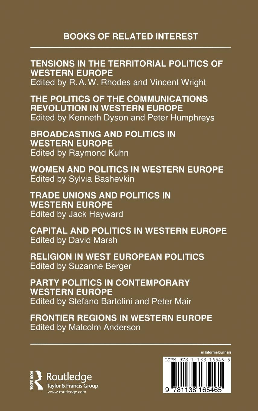 Rückseitencover Right-wing Extremism in Western Europe