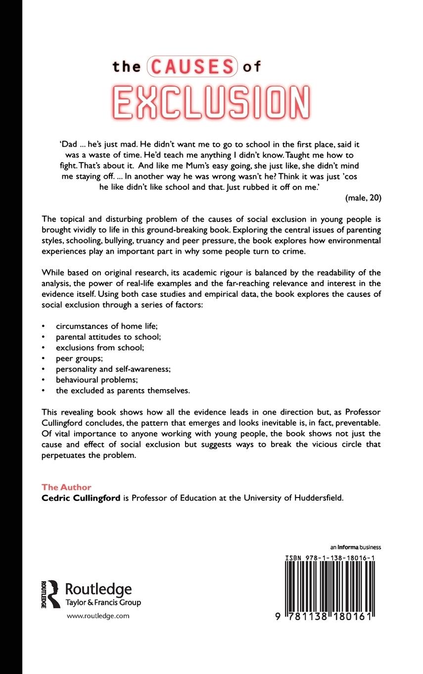 Rückseitencover The Causes of Exclusion